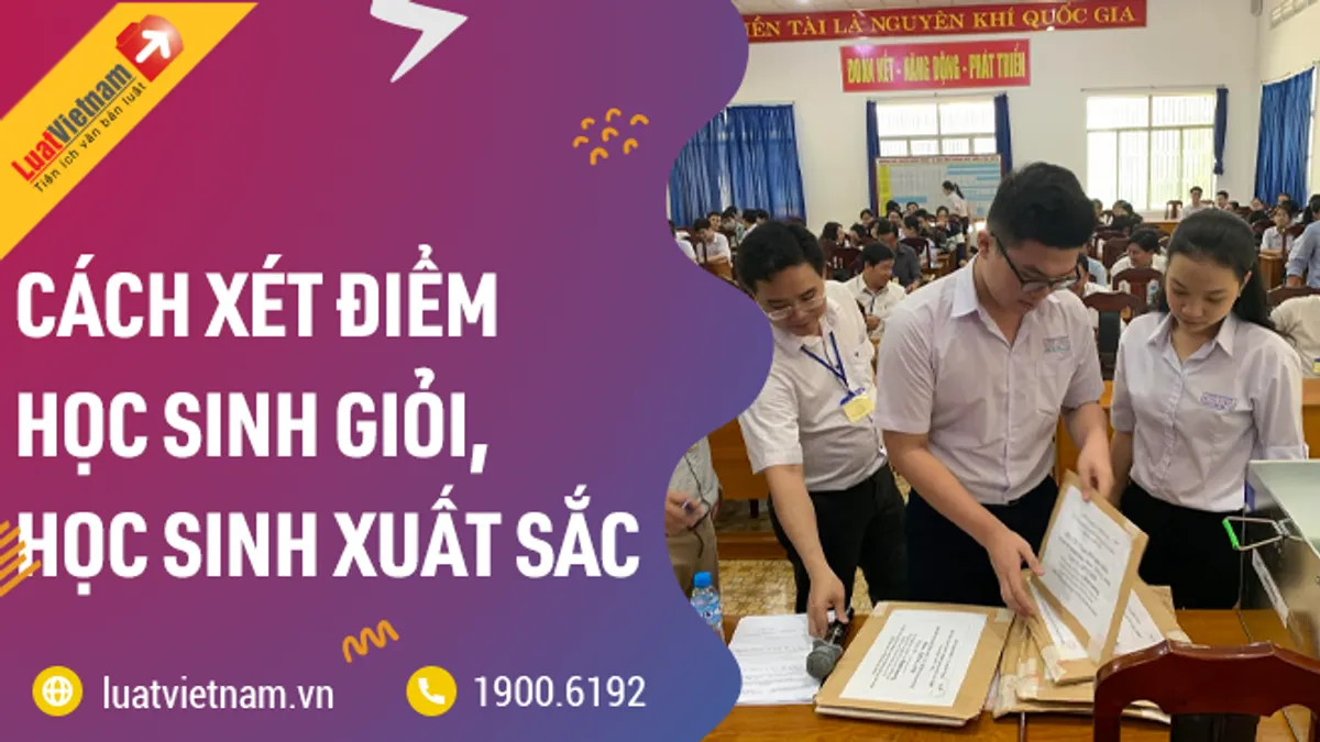 Học sinh giỏi là người có điểm số bao nhiêu?
