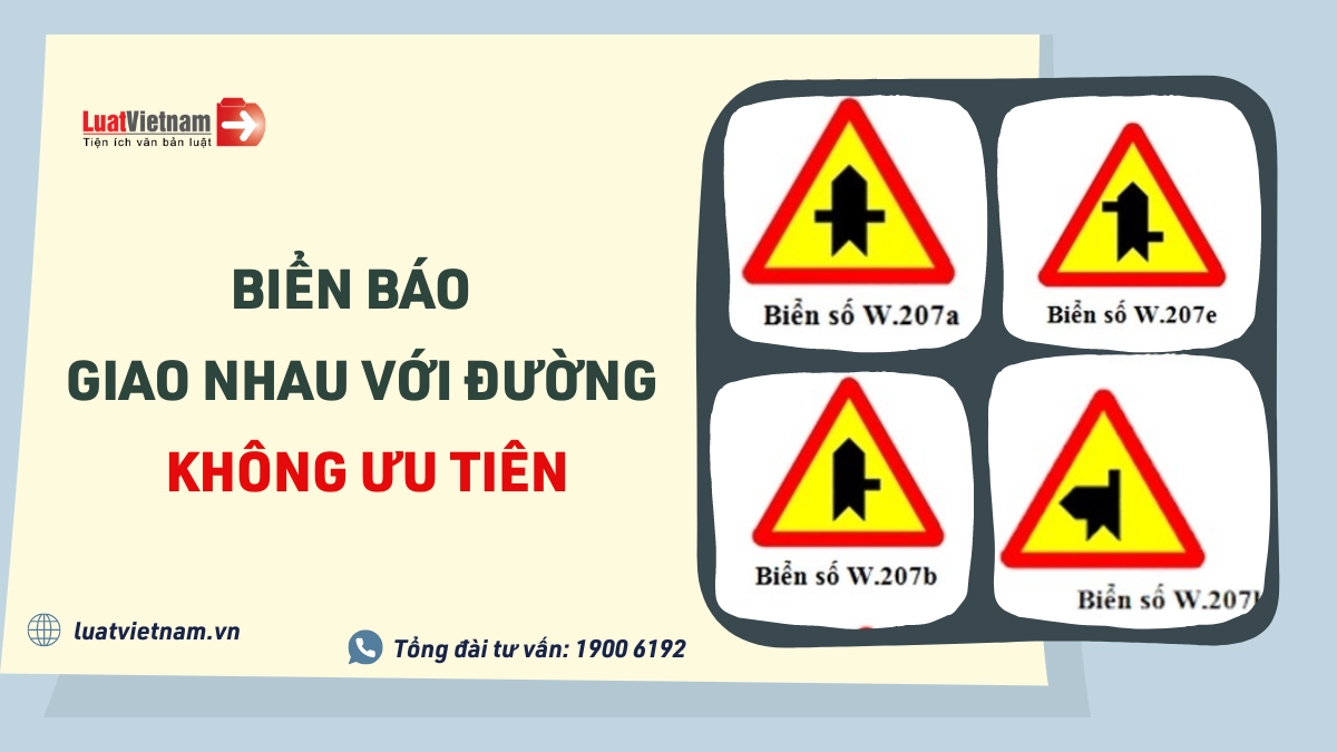 biển báo giao nhau với đường không ưu tiên