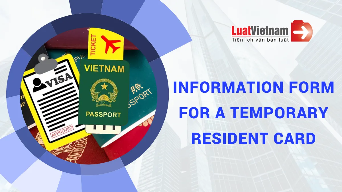 Information Form for a Temporary Resident Card