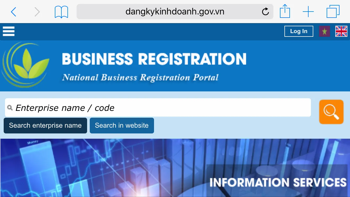 Online business registration