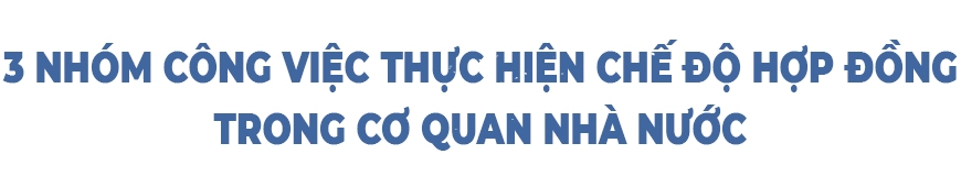 3 nhóm công việc thực hiện chế độ hợp đồng trong cơ quan nhà nước