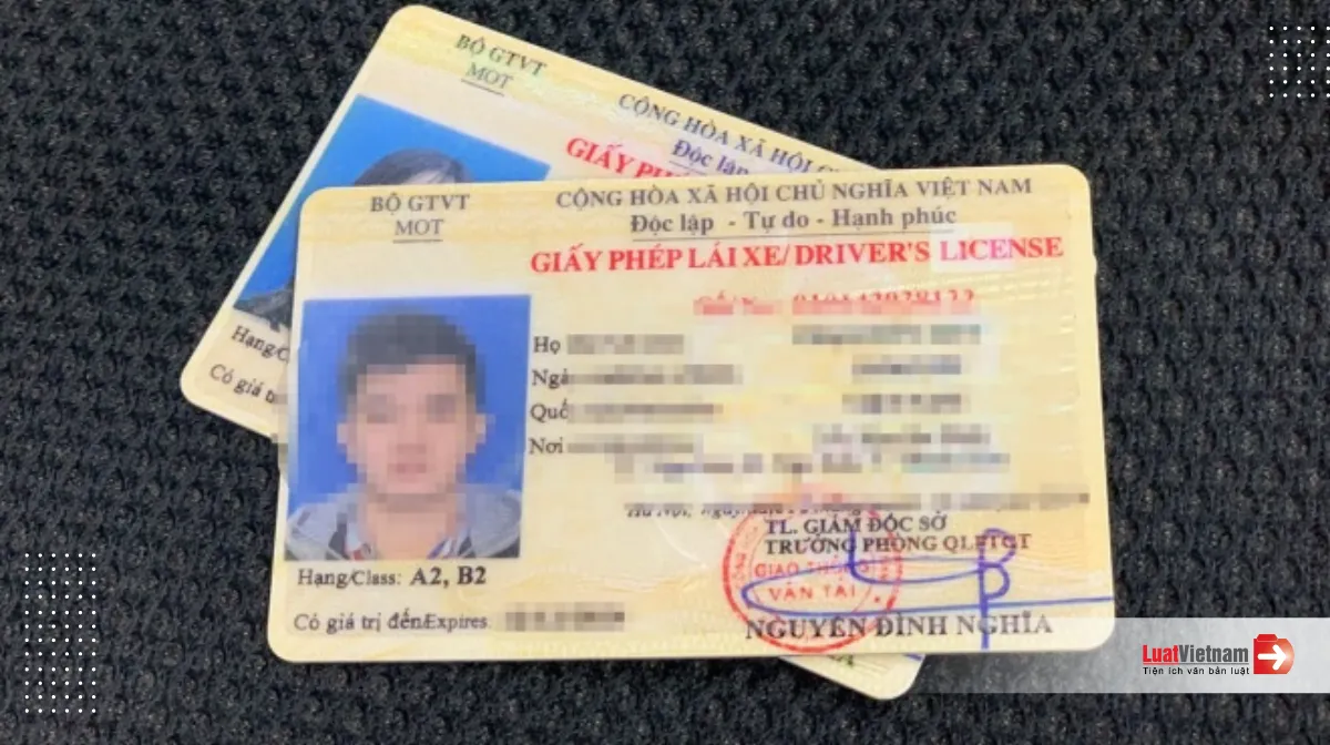 Các hạng giấy phép lái xe tại Việt Nam 