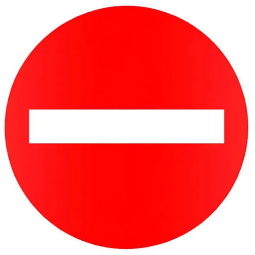 Biển báo P..102 “Cấm lên đường ngược chiều”