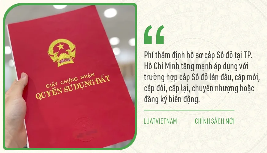 TP. Hồ Chí Minh tăng mức phí giao dịch bất động sản từ 01/6/2023