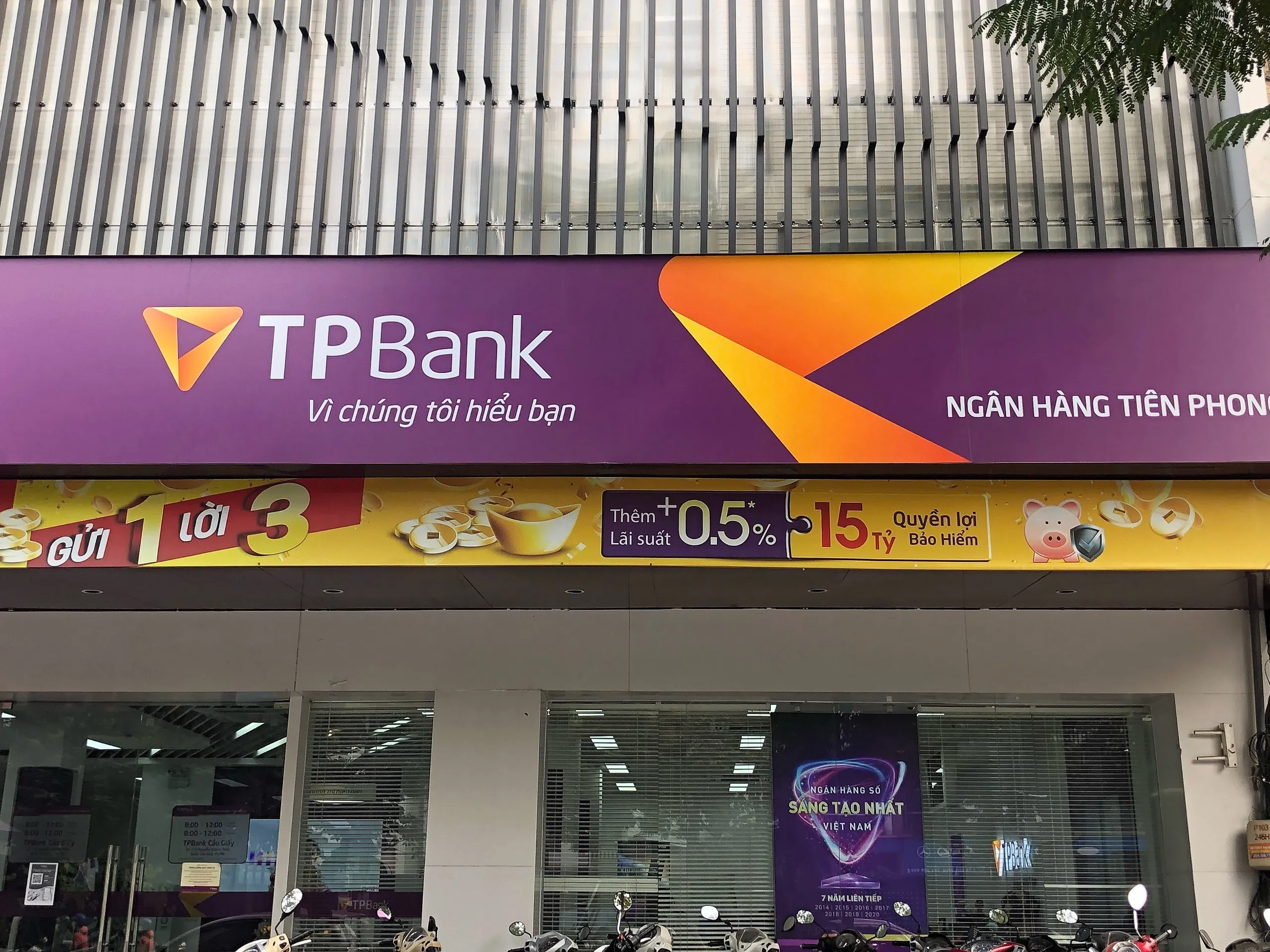 chi nhánh TPBank đều mở thứ 7