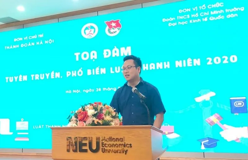 Phó Bí thư Thành đoàn Hà Nội tại tọa đàm “Tuyên truyền, phổ biến Luật Thanh niên 2020” 