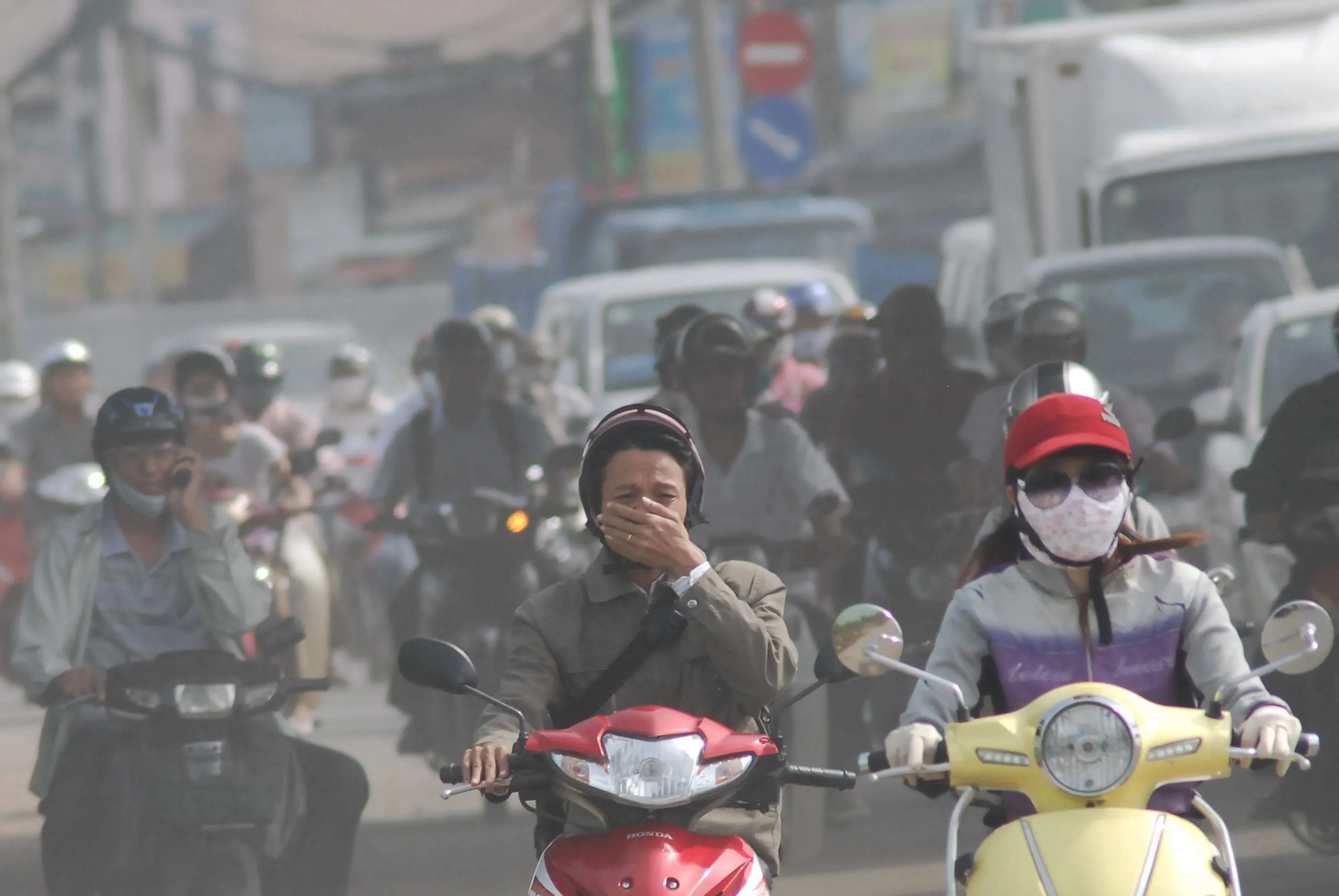 Mức ô nhiễm không khí học sinh được cho nghỉ học